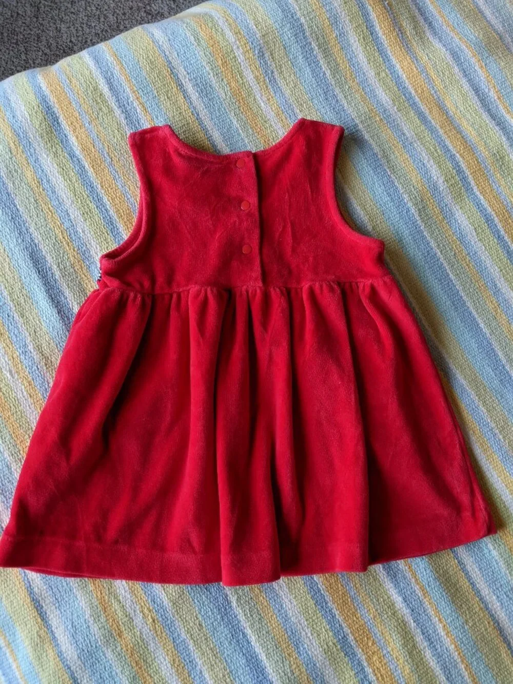 OshKosh Baby B'gosh velvety red dress 18m
